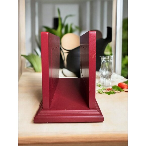 Vintage Wooden Provencal Napkin Holder With Rooster Design - Picture 6 of 7